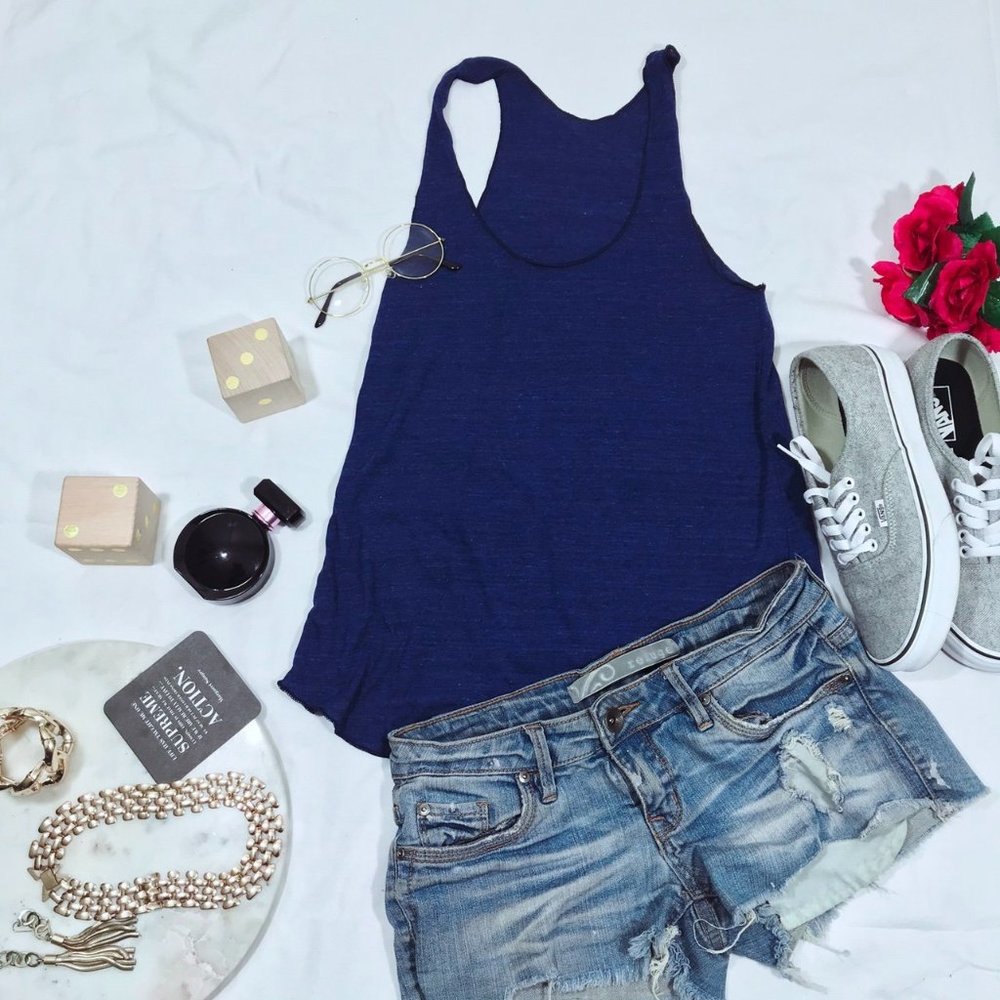 womens american apparel blue